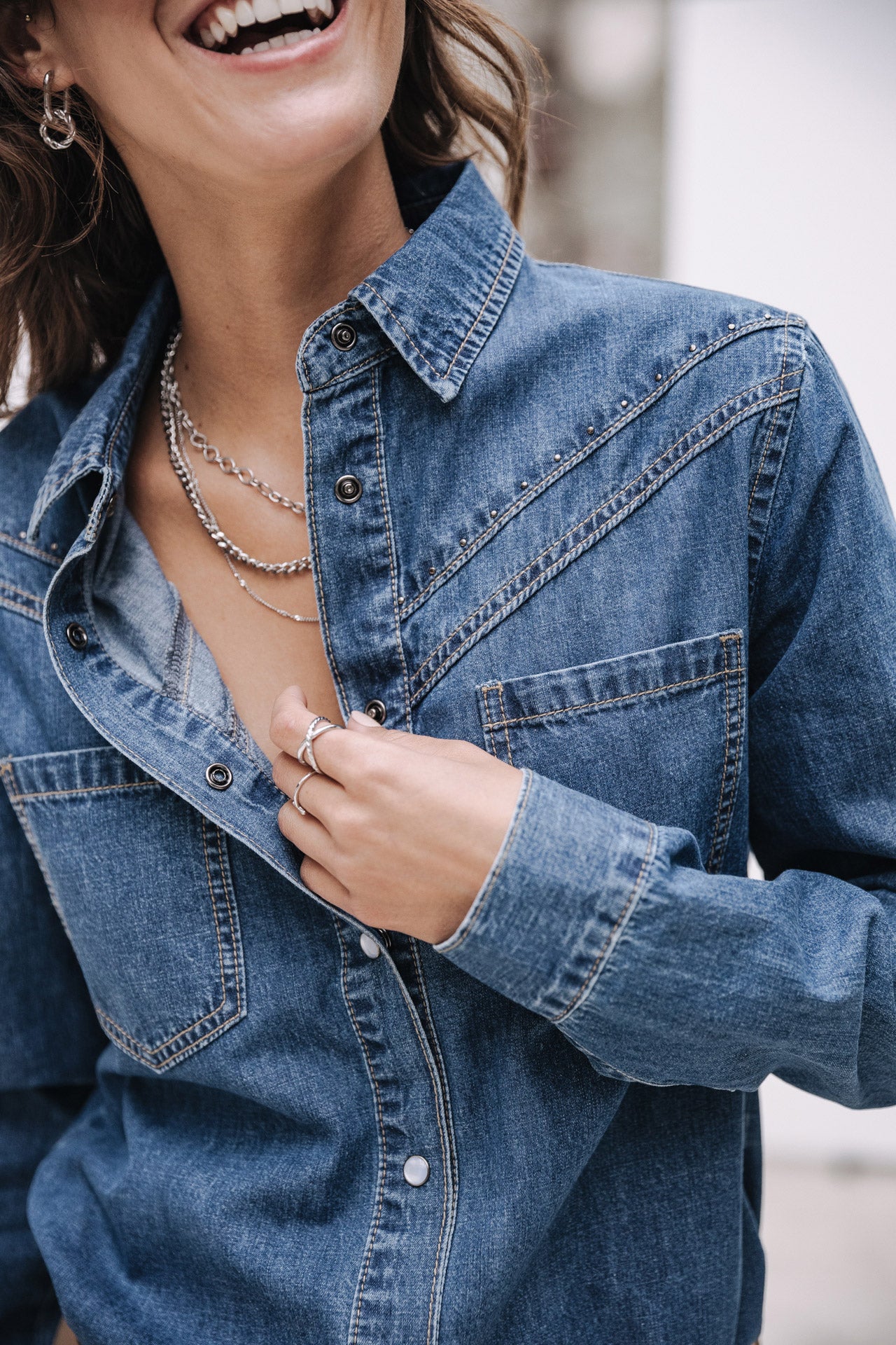 

Chemise western Femme Irina Denim wenit | Freeman T. Porter