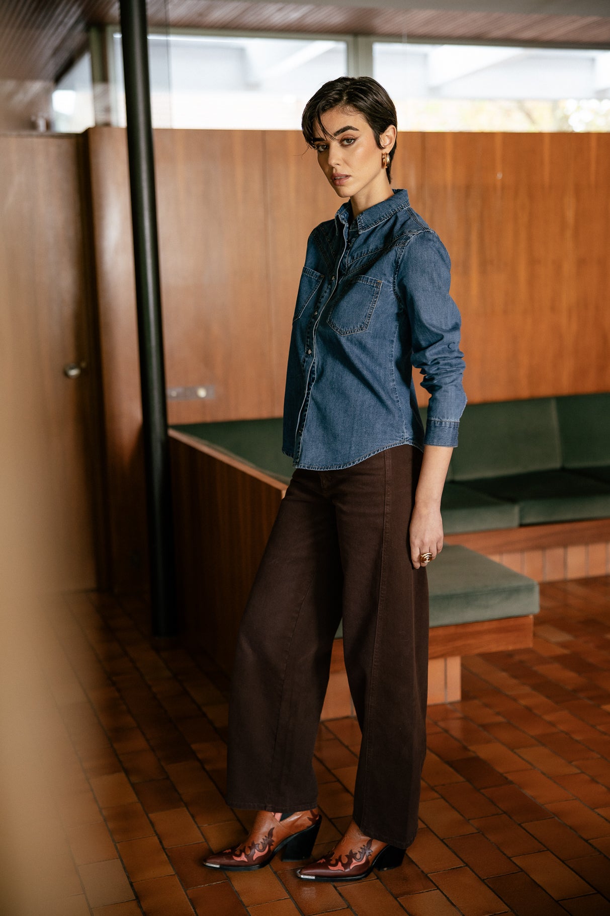 

Chemise western Femme Irina Denim wenit | Freeman T. Porter