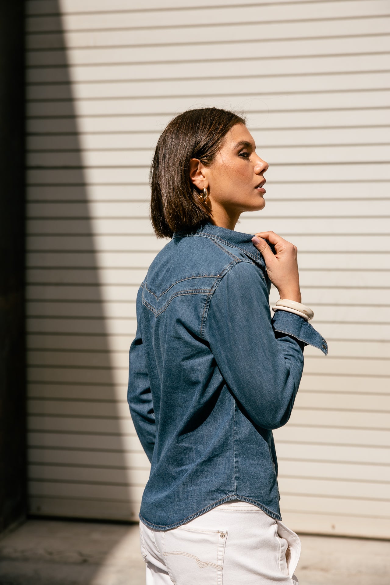 

Westernhemd Damen Irina Denim wenit | Freeman T. Porter