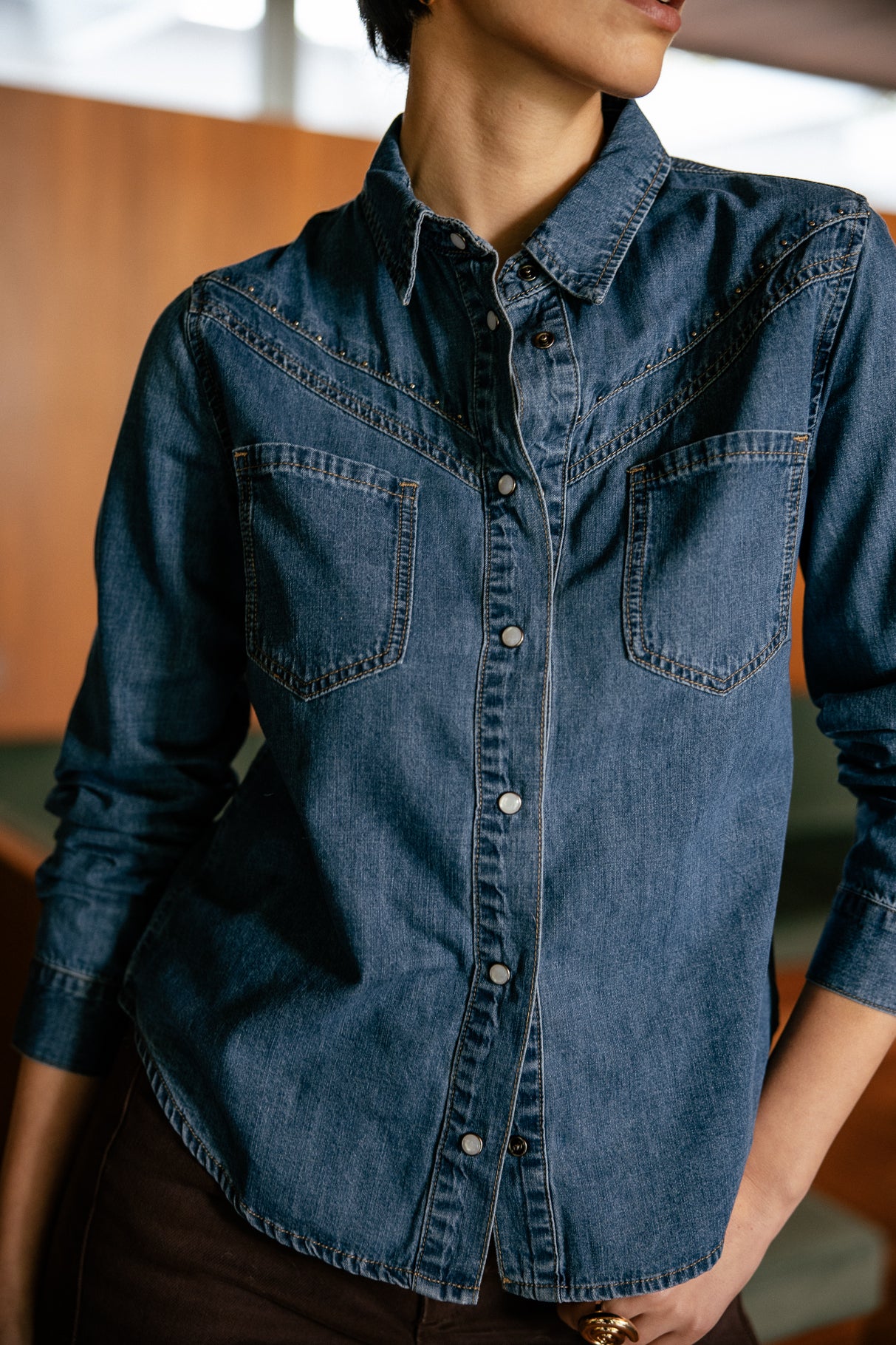 

Chemise western Femme Irina Denim wenit | Freeman T. Porter