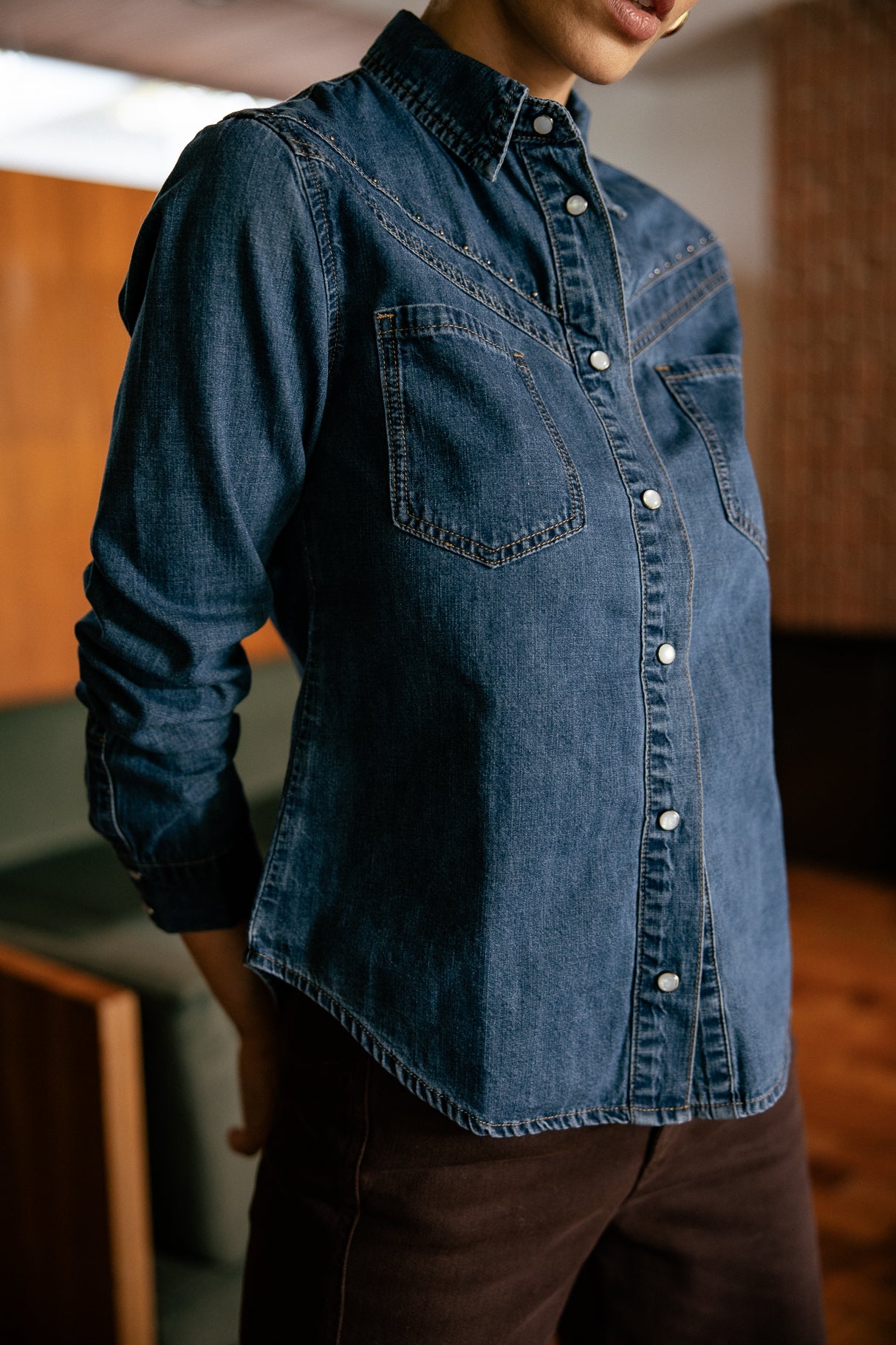 

Chemise western Femme Irina Denim wenit | Freeman T. Porter