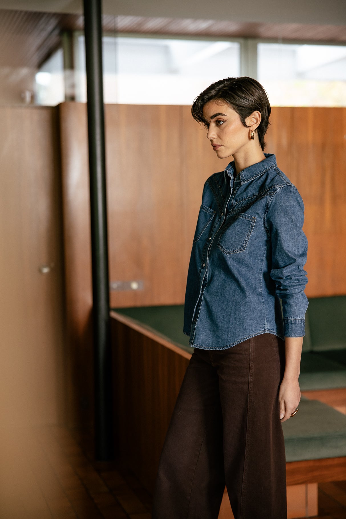 

Chemise western Femme Irina Denim wenit | Freeman T. Porter