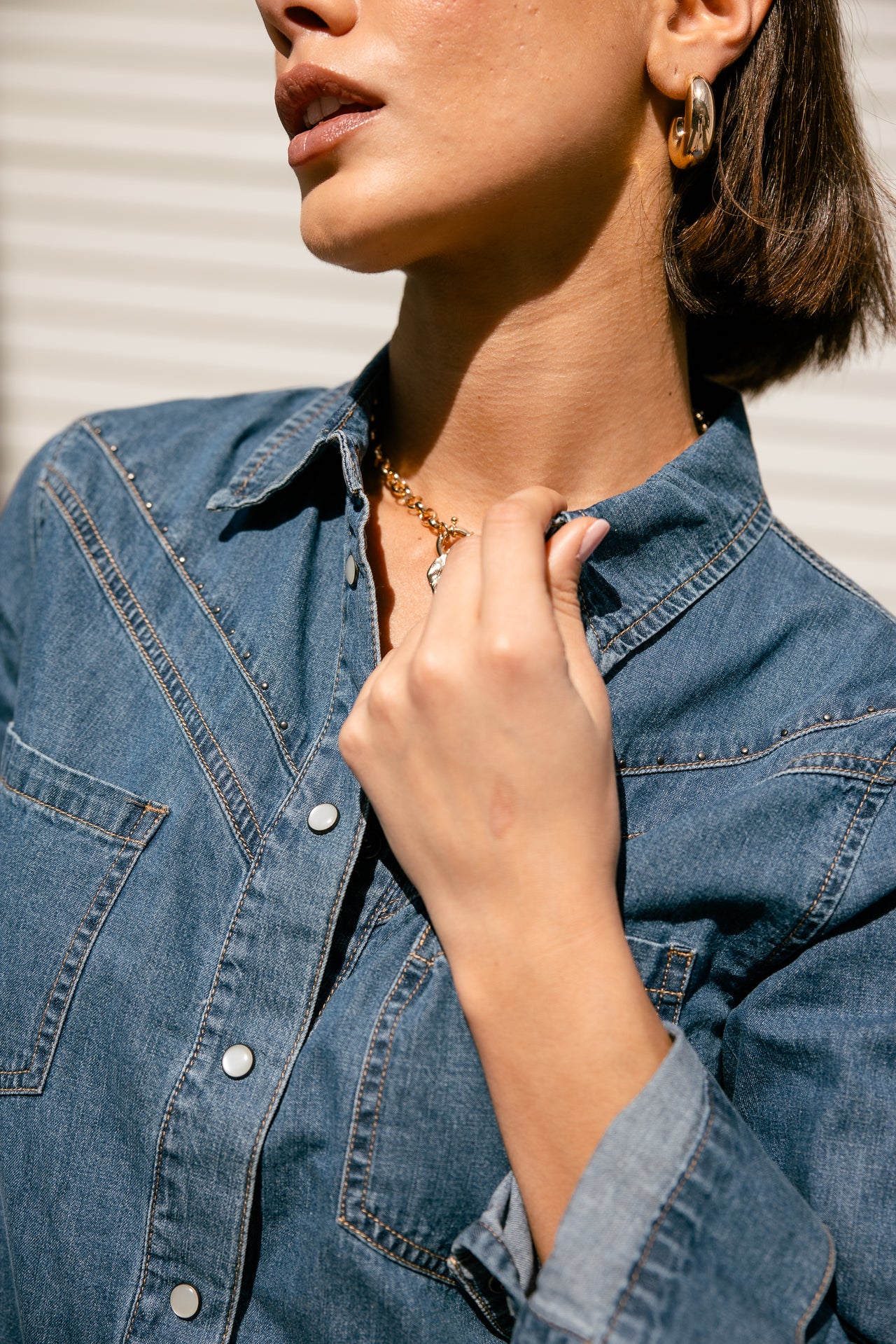 

Westernhemd Damen Irina Denim wenit | Freeman T. Porter