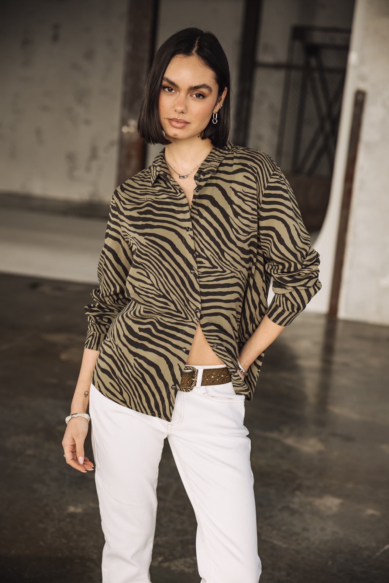  
            

Chemise Imprimée Femme Felicie Svanna dusty olive | Freeman T. Porter
          
