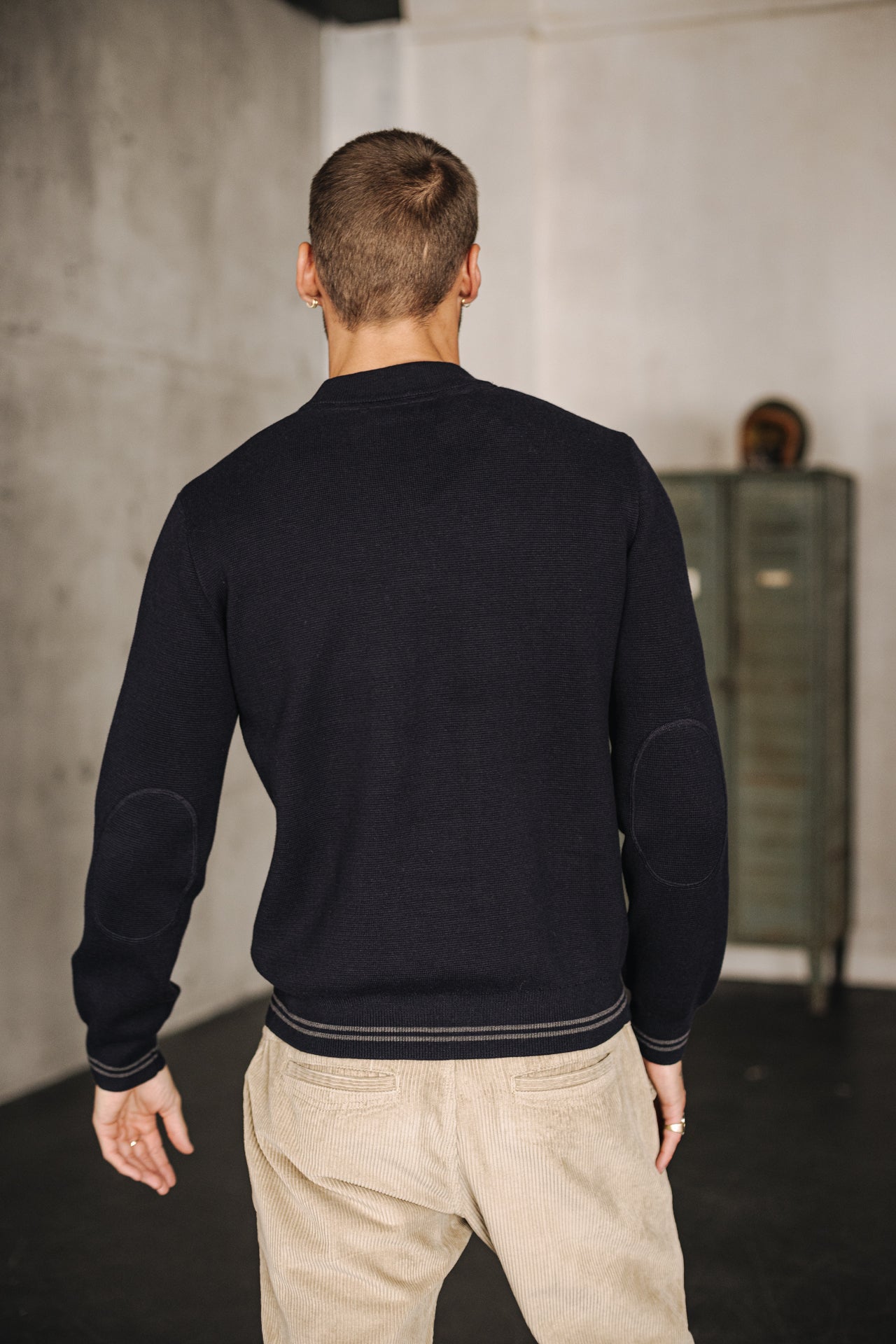 

High-neck sweater Men Baton Varsity deep well | Freeman T. Porter