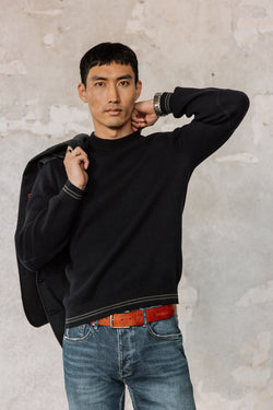 

High neck sweater Men Baton Varsity deep well | Freeman T. Porter