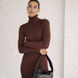 

Robe pull lurex Femme Rummy Lurex brown | Freeman T. Porter