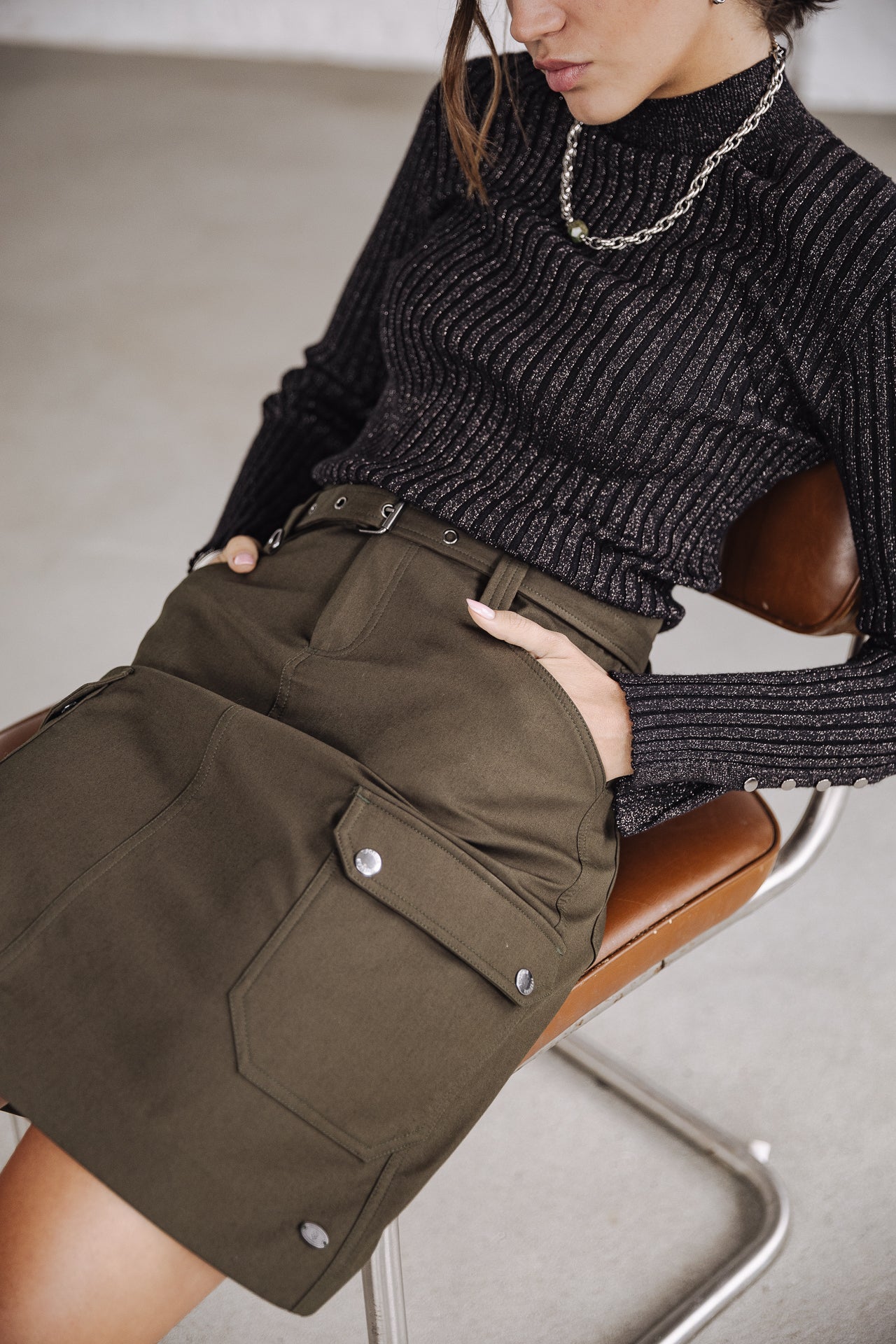 

Jupe cargo Femme Jemina dark green | Freeman T. Porter