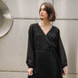 

Robe effet cache-cœur Mujer Rocklane Plain black | Freeman T. Porter