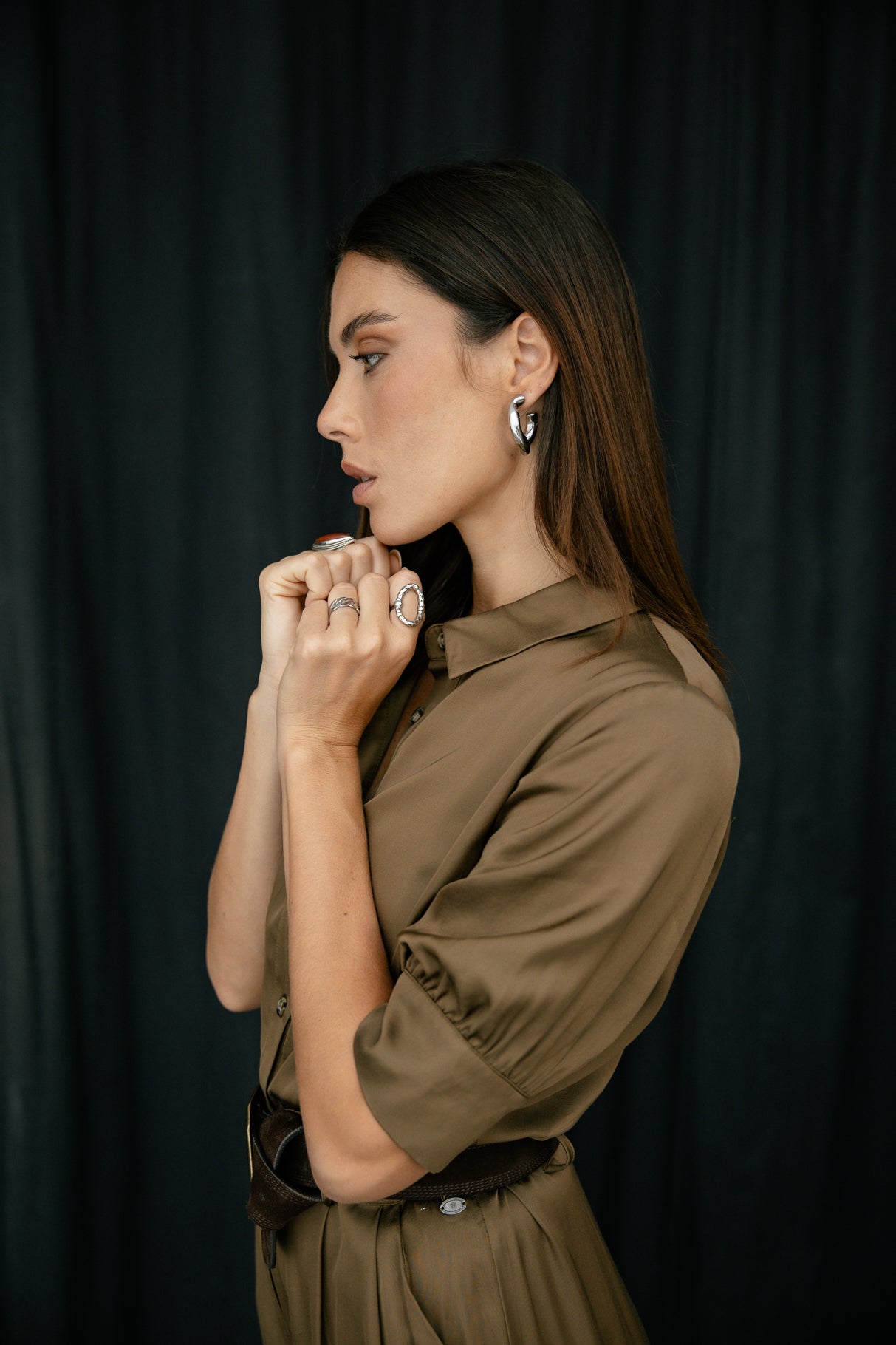 

Combinaison satinée Mujer Clorane Plain bronze | Freeman T. Porter
