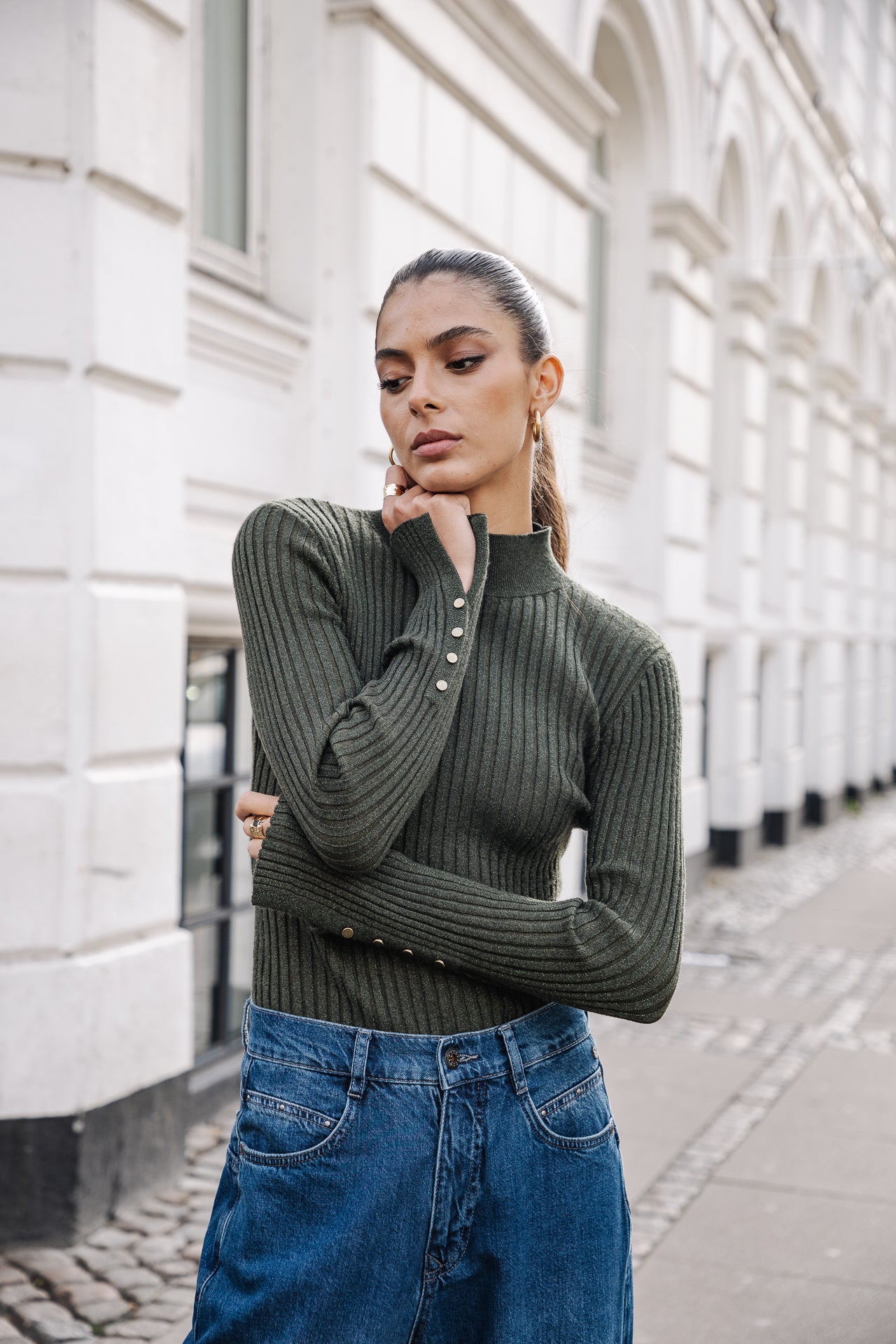 

Pull lurex Femme Pryma Lurex forest green | Freeman T. Porter