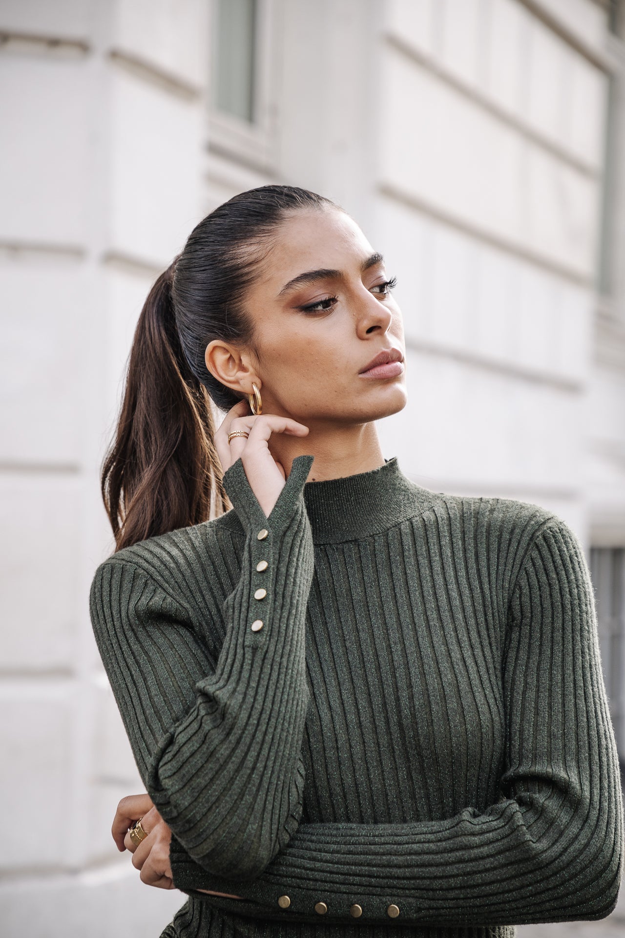 

Pull lurex Femme Pryma Lurex forest green | Freeman T. Porter