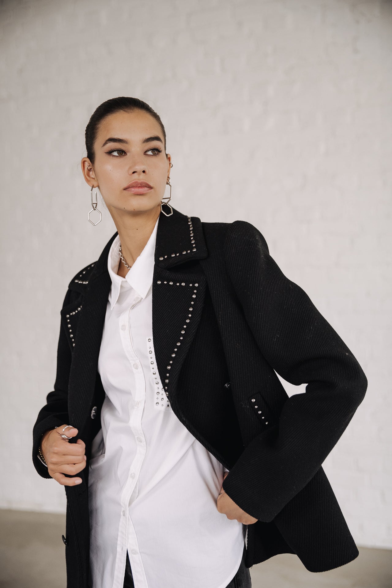 

Veste courte Femme Veda Studs black | Freeman T. Porter