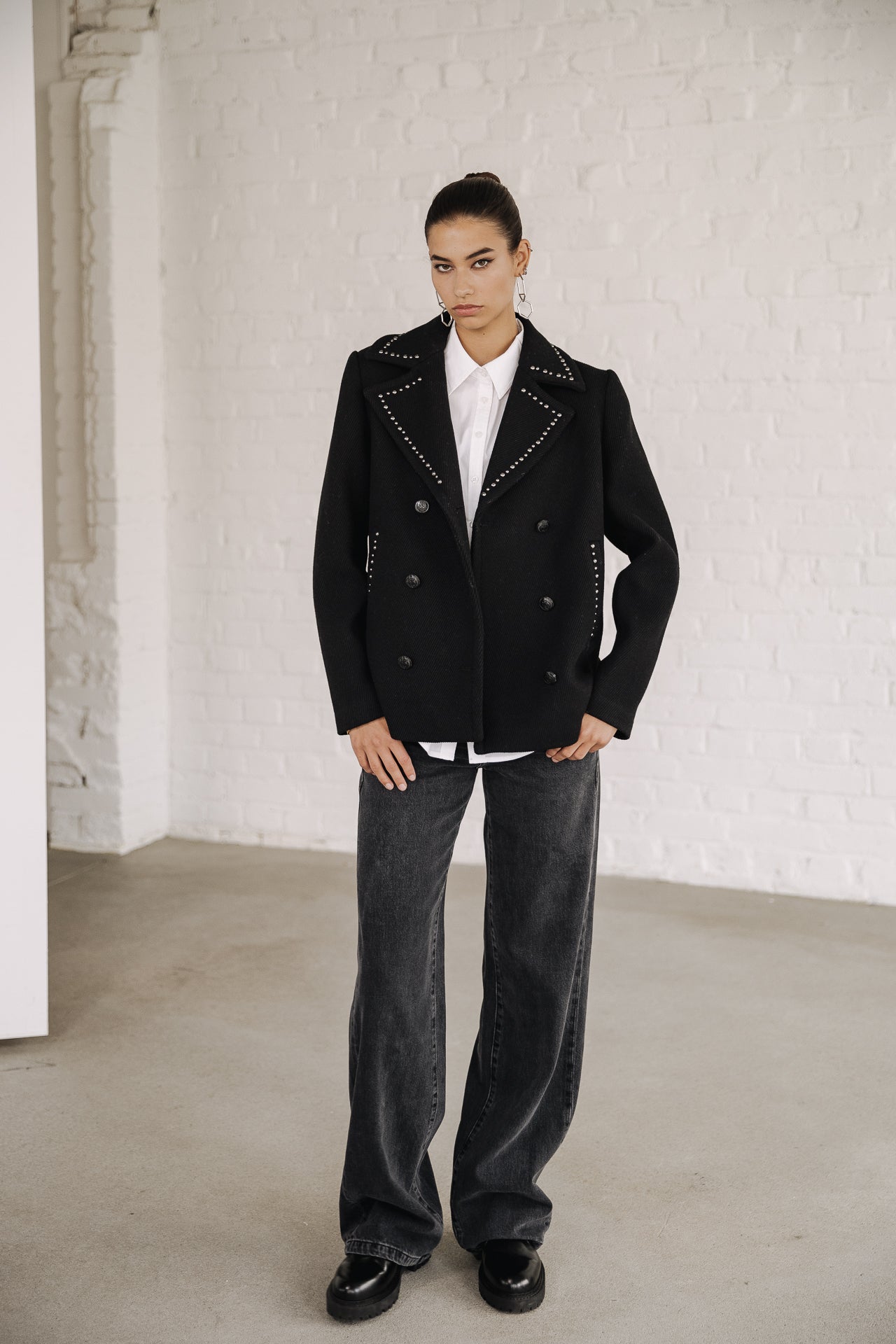 

Veste courte Femme Veda Studs black | Freeman T. Porter