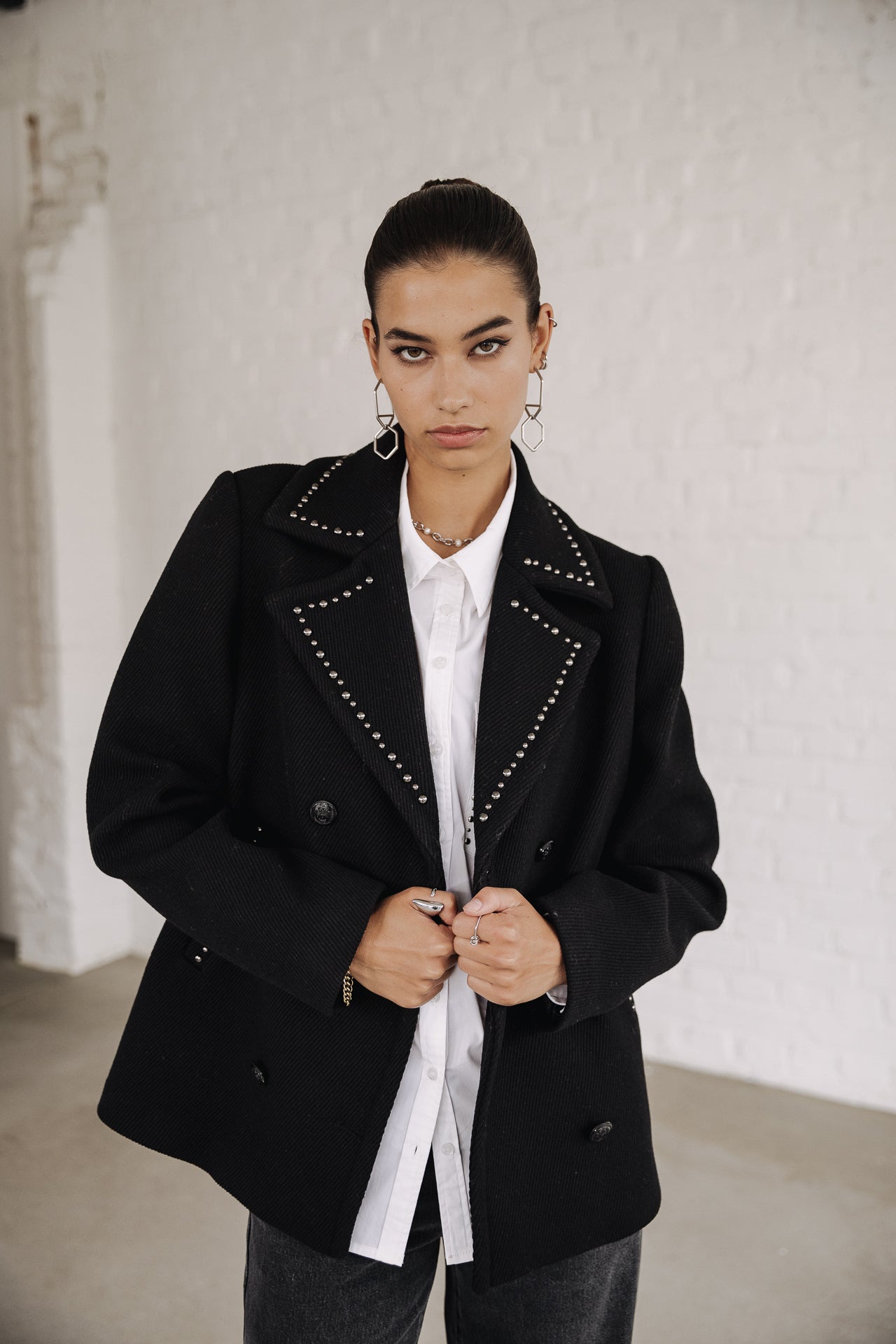 

Veste courte Femme Veda Studs black | Freeman T. Porter