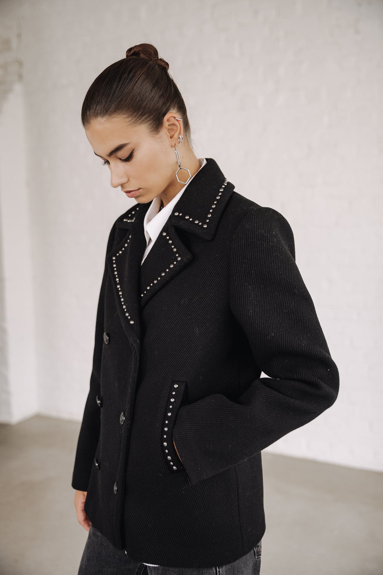 

Veste courte Femme Veda Studs black | Freeman T. Porter