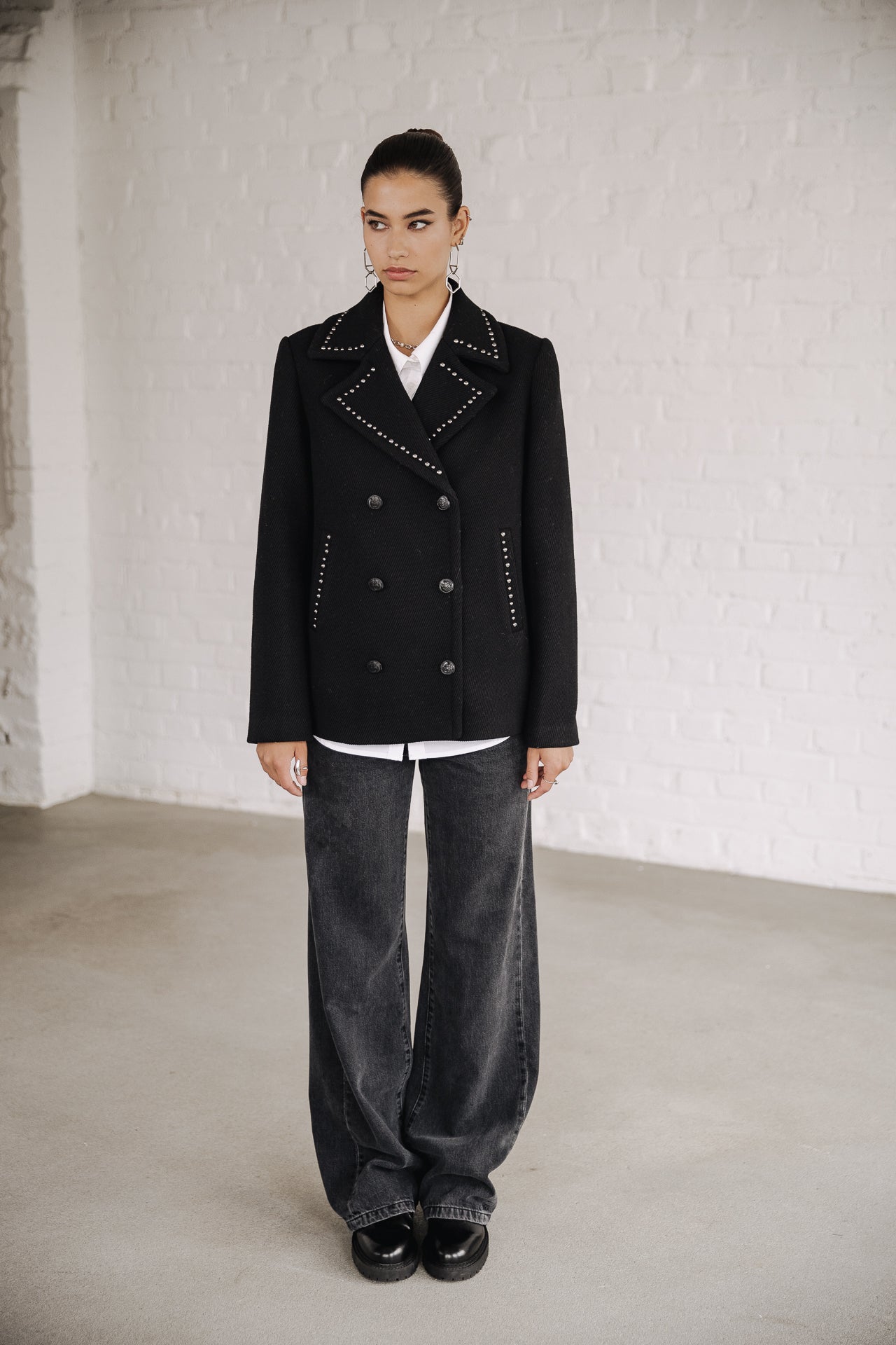 

Veste courte Femme Veda Studs black | Freeman T. Porter