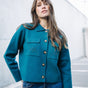 

Gilet court Femme Gelane petrol | Freeman T. Porter
