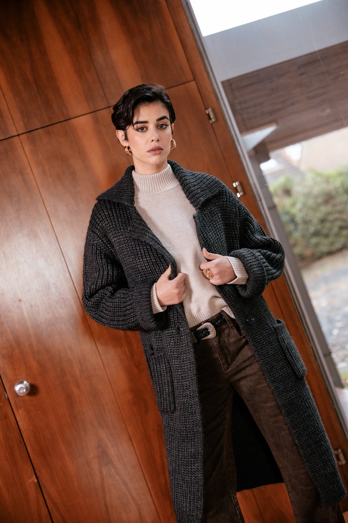   
            

Gilet long Femme Cordie dark grey melange | Freeman T. Porter
          