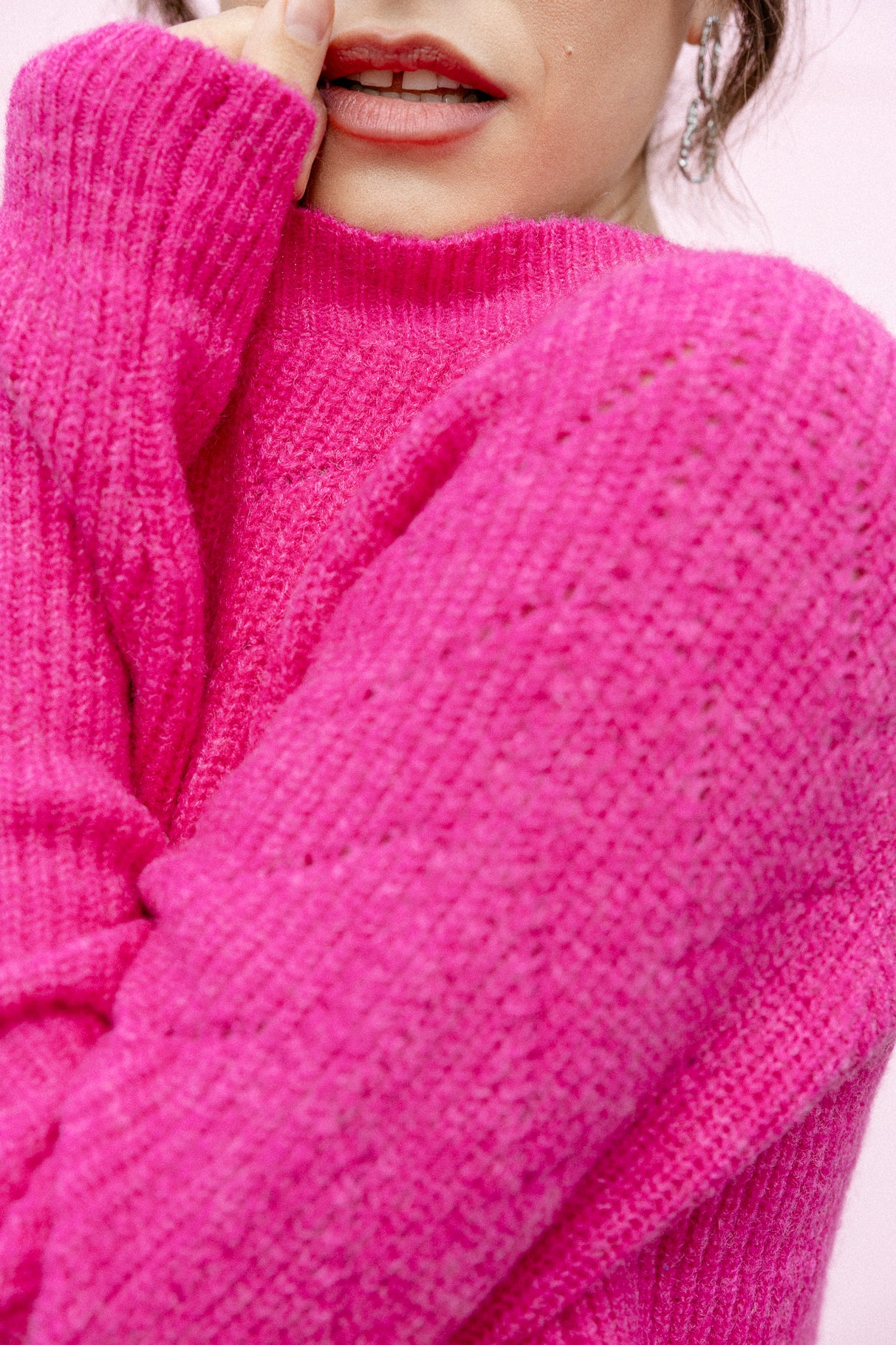

Suéter de punto de punto Mujer Praze fushia rose | Freeman T. Porter