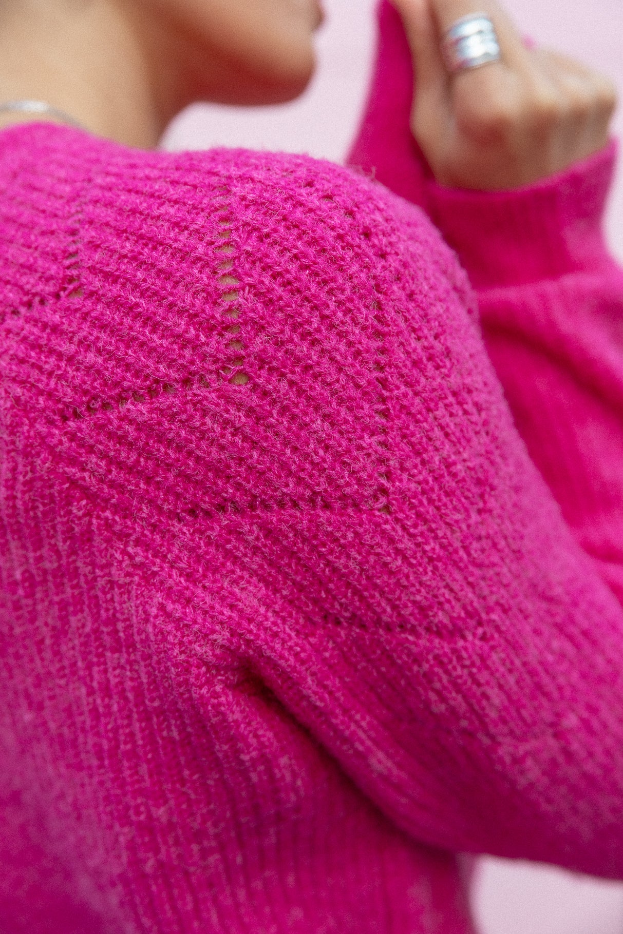 

Suéter de punto de punto Mujer Praze fushia rose | Freeman T. Porter
