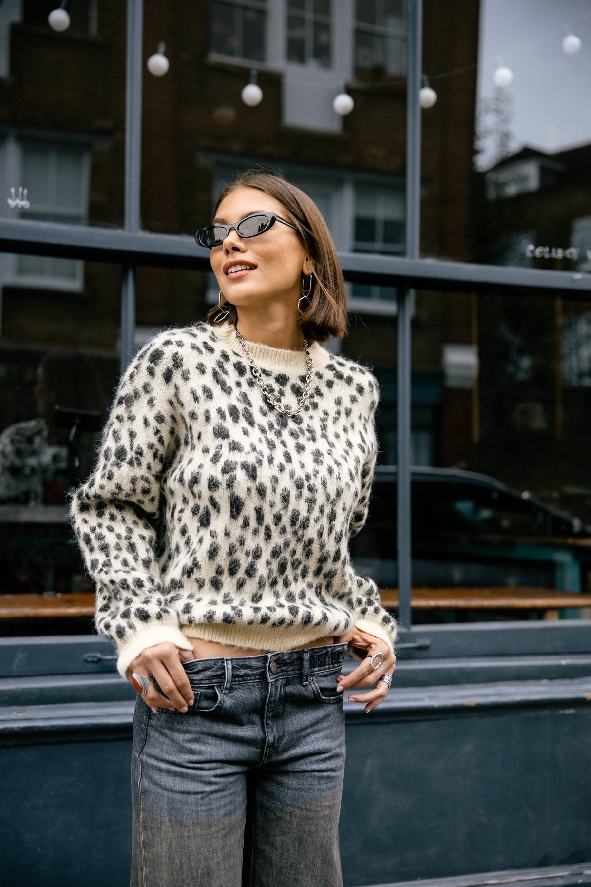 

Jersey de leopardo Mujer Phelix off white | Freeman T. Porter