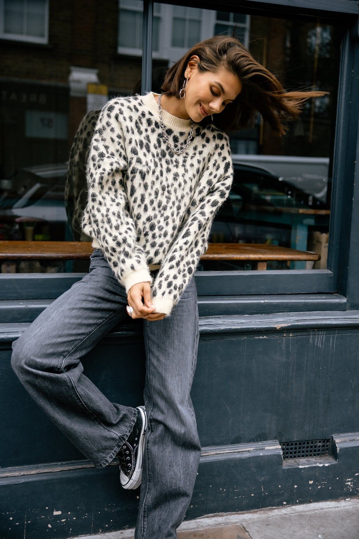 

Jersey de leopardo Mujer Phelix off white | Freeman T. Porter