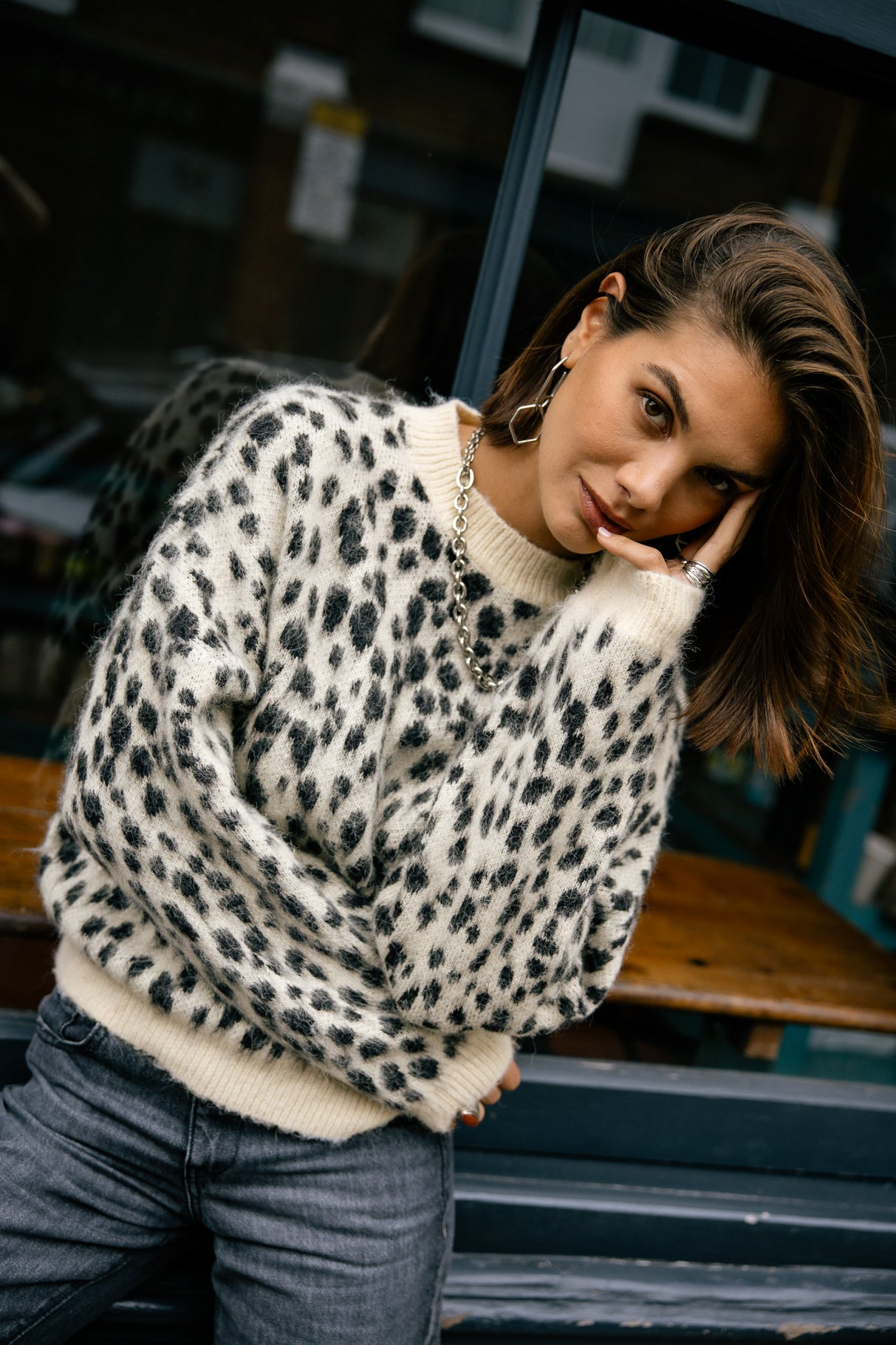 

Jersey de leopardo Mujer Phelix off white | Freeman T. Porter