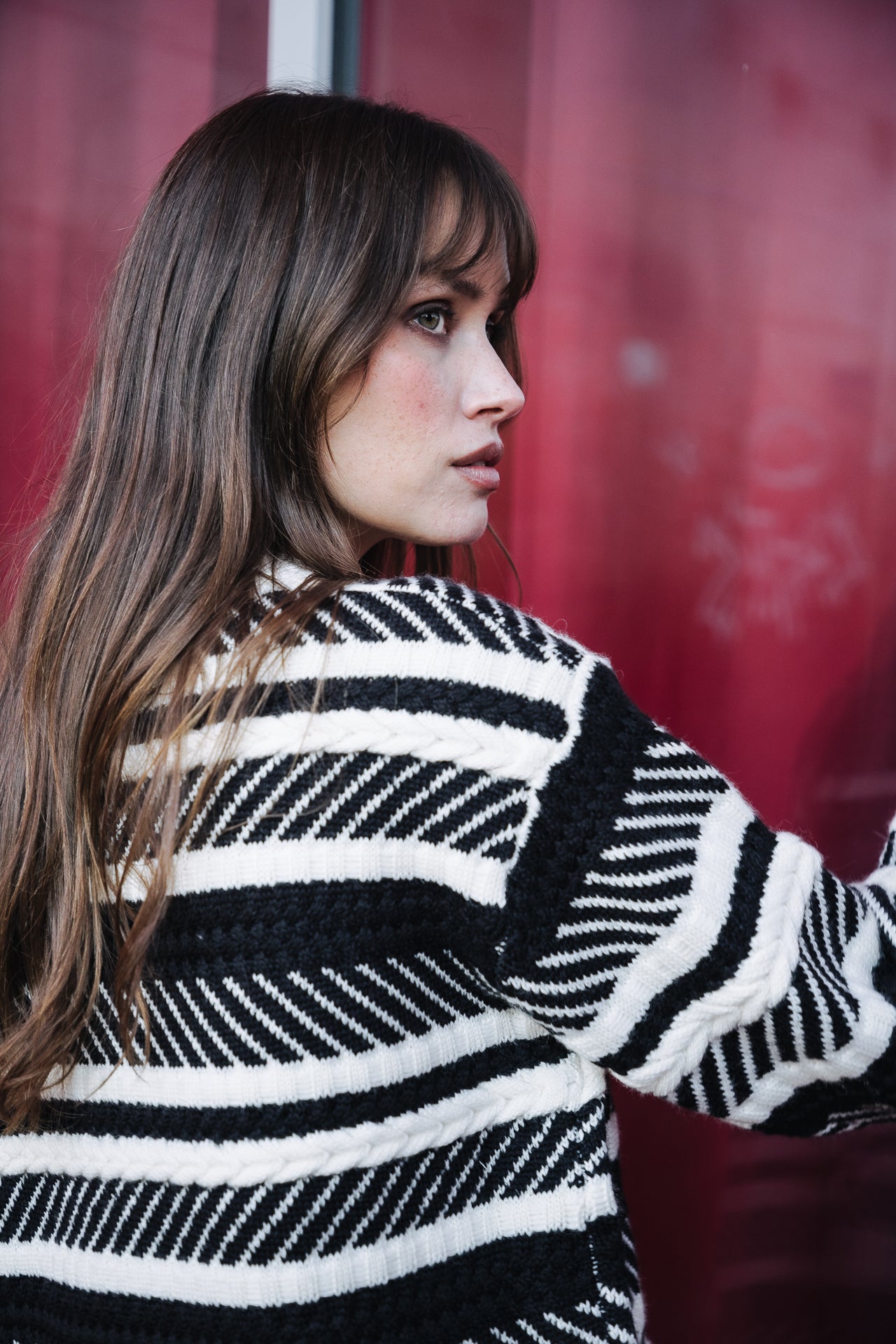 

Pull manches longues Woman Paleo Chevron white | Freeman T. Porter