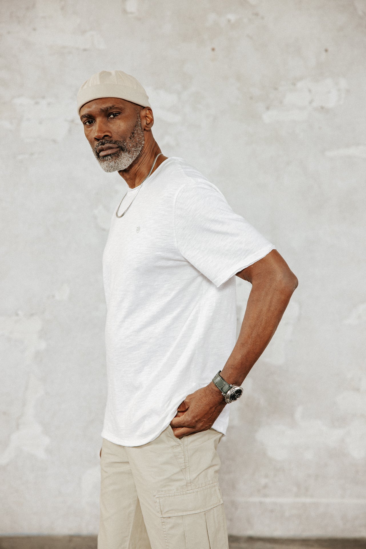 

T-shirt brodé Homme Chuck Kansas bright white | Freeman T. Porter