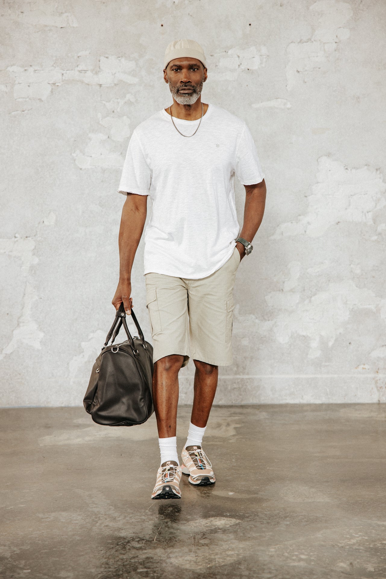 

T-shirt brodé Homme Chuck Kansas bright white | Freeman T. Porter