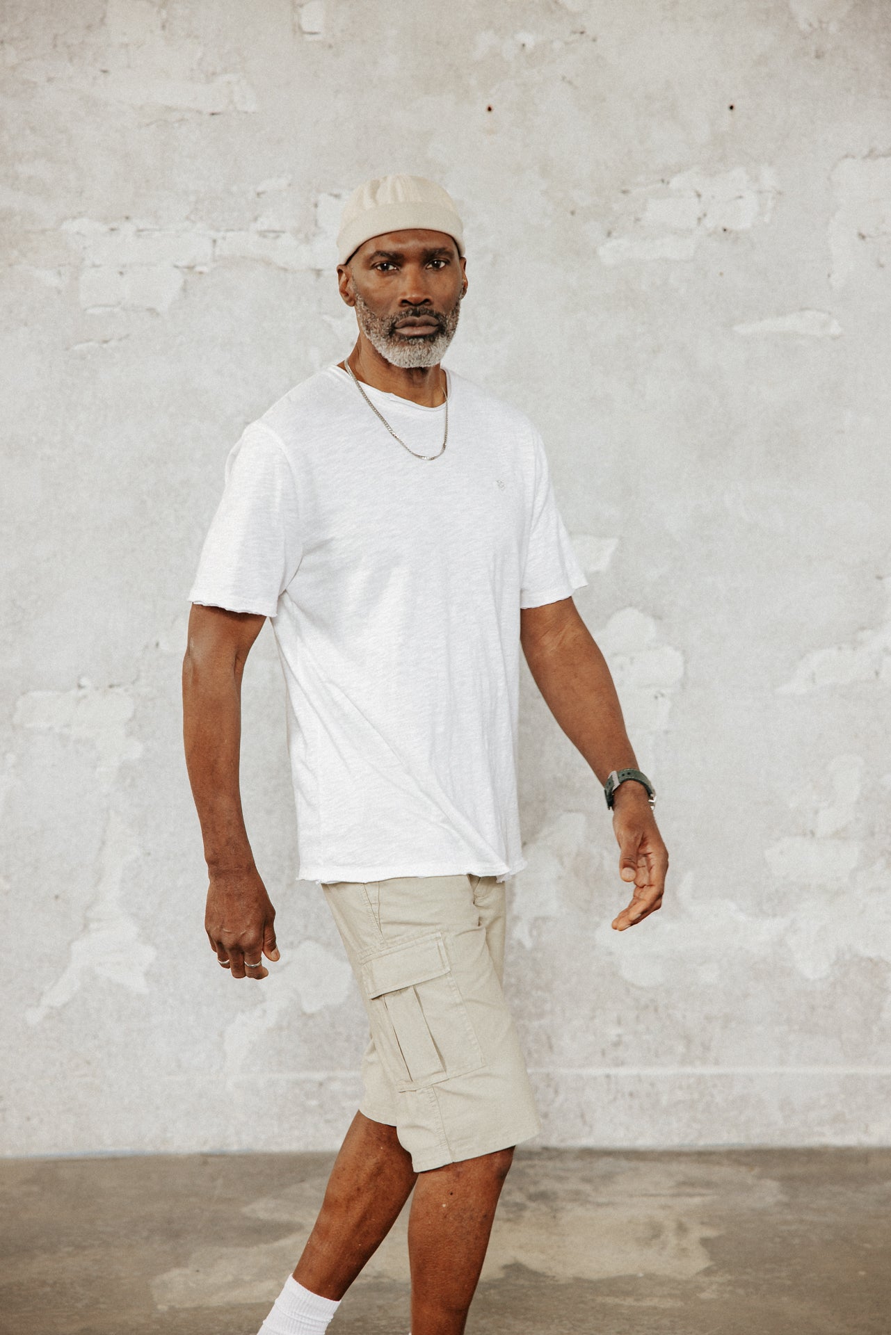 

T-shirt brodé Homme Chuck Kansas bright white | Freeman T. Porter