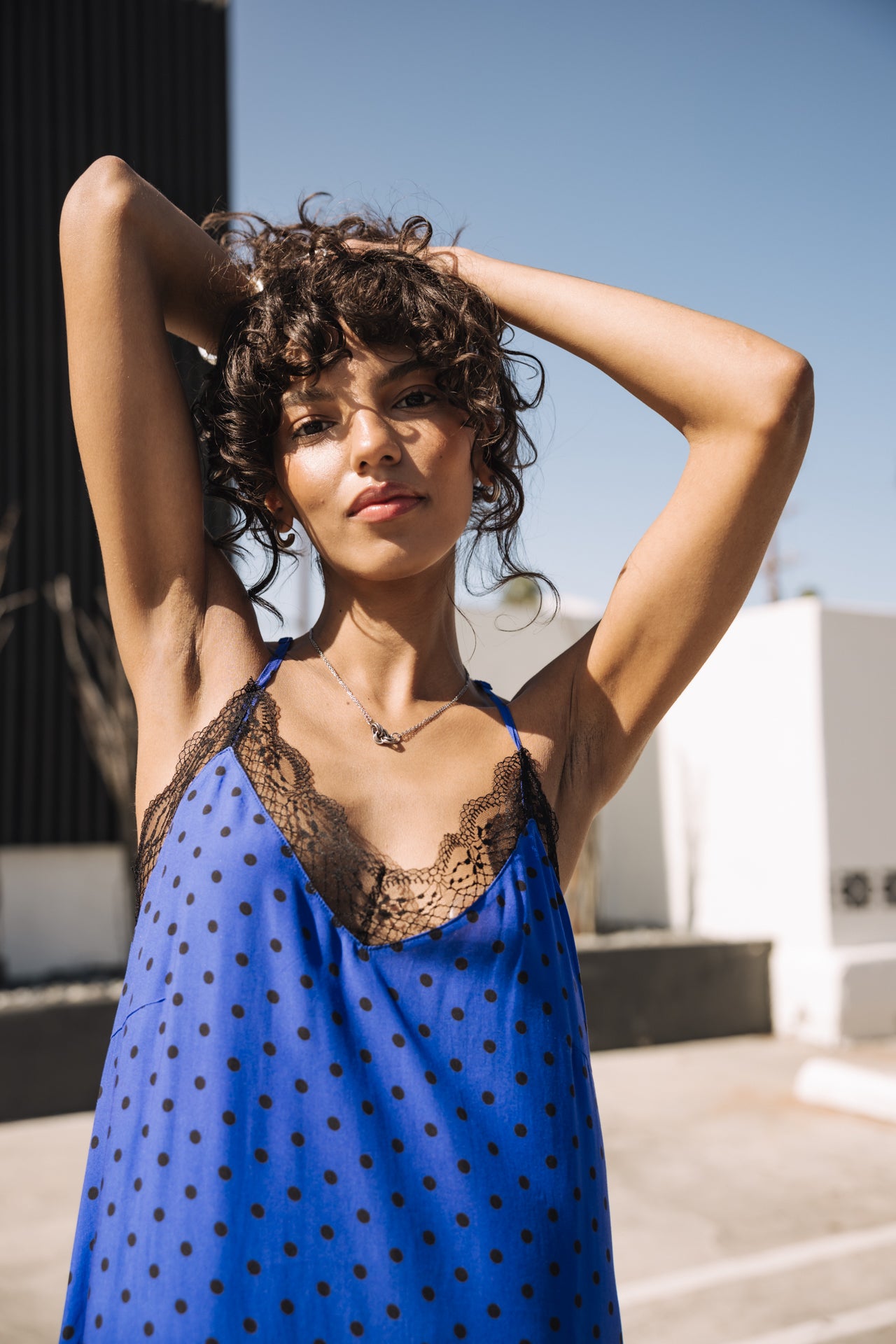 

Vestido babydoll Mujer Mia Dots dazzling blue | Freeman T. Porter