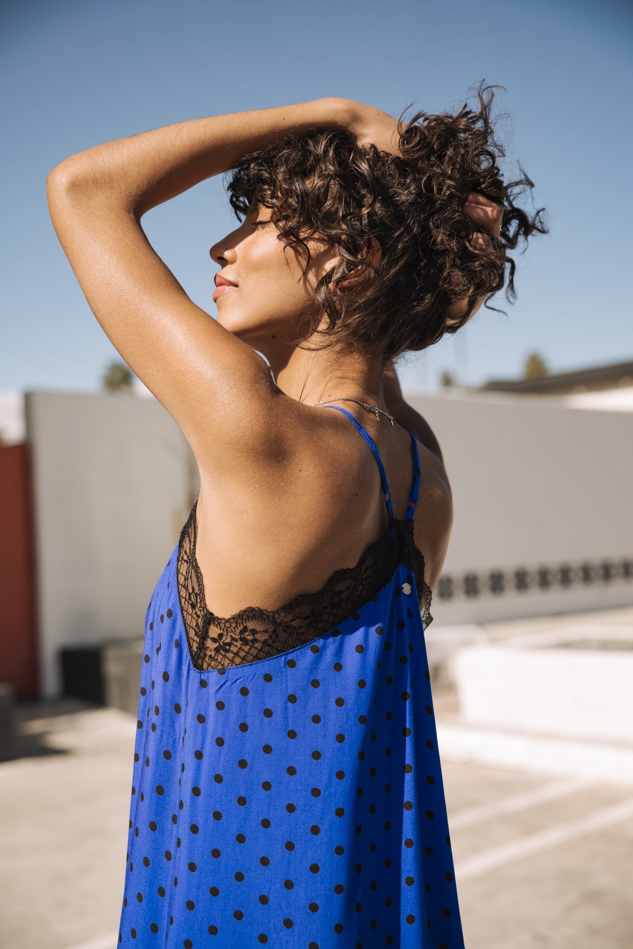

Vestido babydoll Mujer Mia Dots dazzling blue | Freeman T. Porter