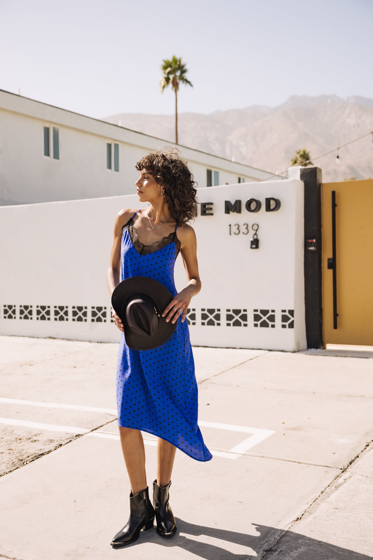 

Vestido babydoll Mujer Mia Dots dazzling blue | Freeman T. Porter