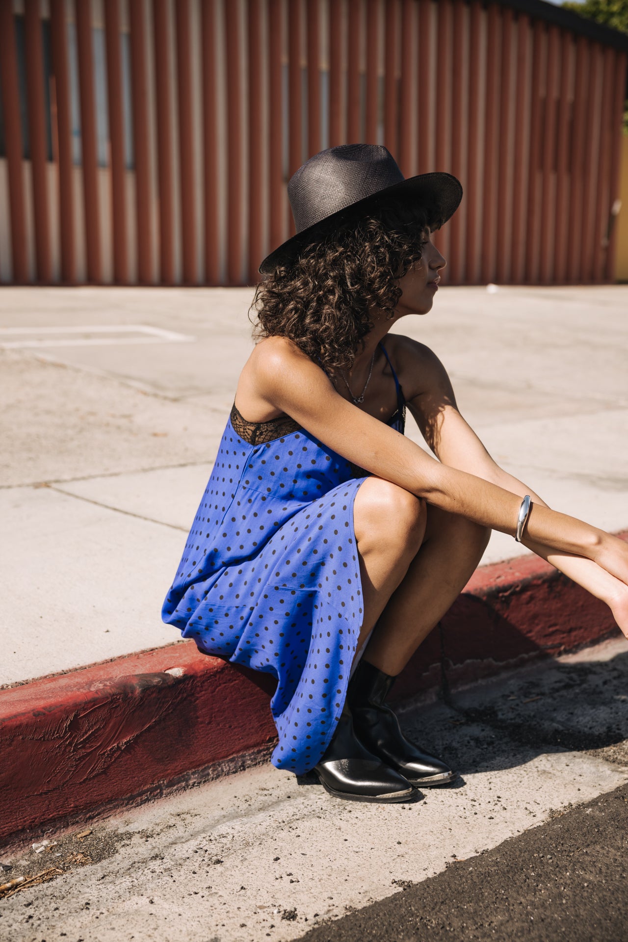 

Vestido babydoll Mujer Mia Dots dazzling blue | Freeman T. Porter