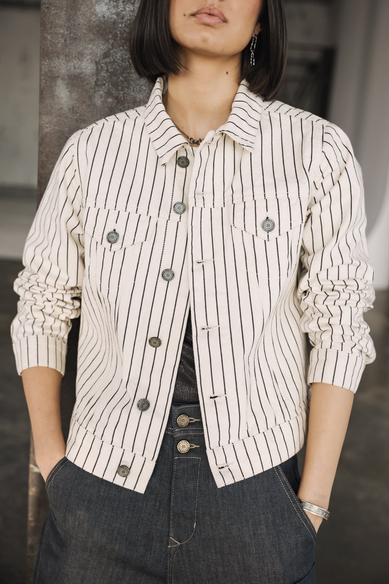 
              

Striped jacket Woman Elize ecru | Freeman T. Porter
            