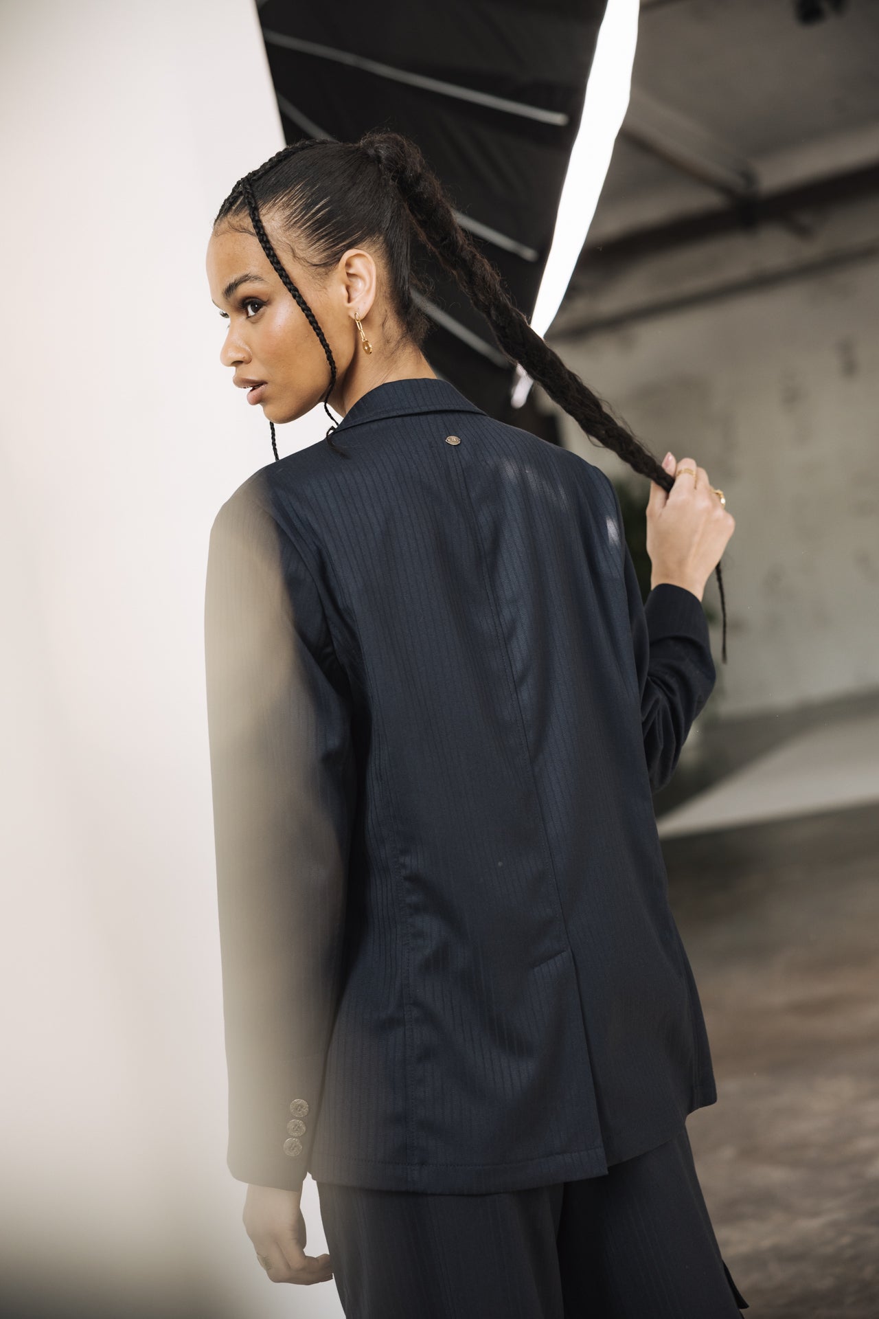 

Oversized blazer jacket Woman Maria Crown navy | Freeman T. Porter