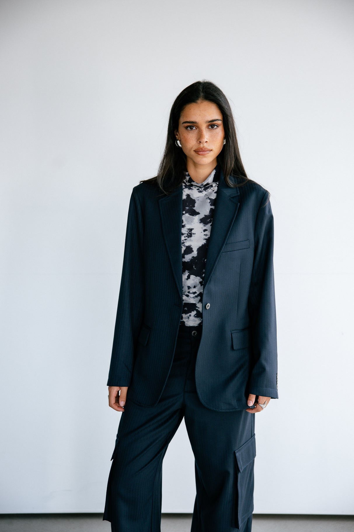 

Oversize-Blazerjacke Frau Maria Crown navy | Freeman T. Porter