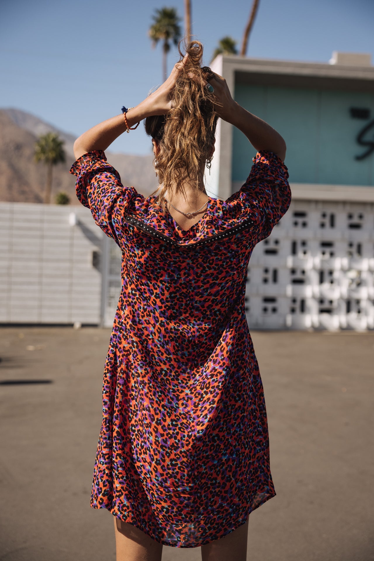 

Short dress Woman Juna Leo Flame red alert | Freeman T. Porter