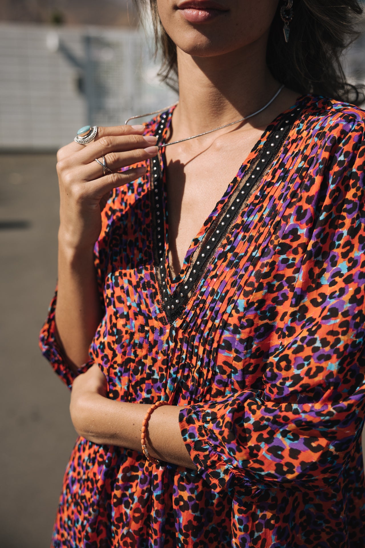 

Short dress Woman Juna Leo Flame red alert | Freeman T. Porter