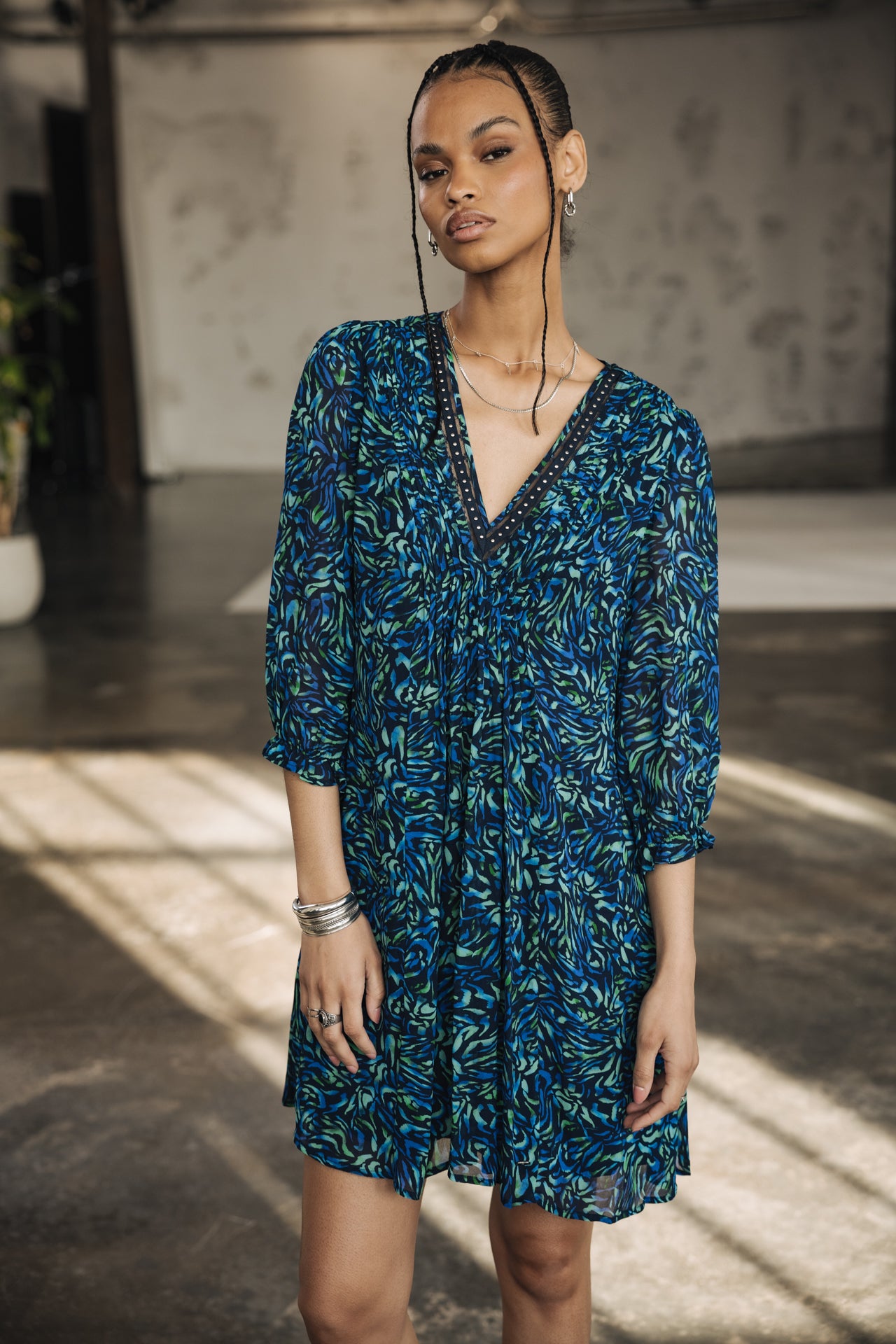 

Vestido corto Mujer Juna Tropical Night original | Freeman T. Porter
