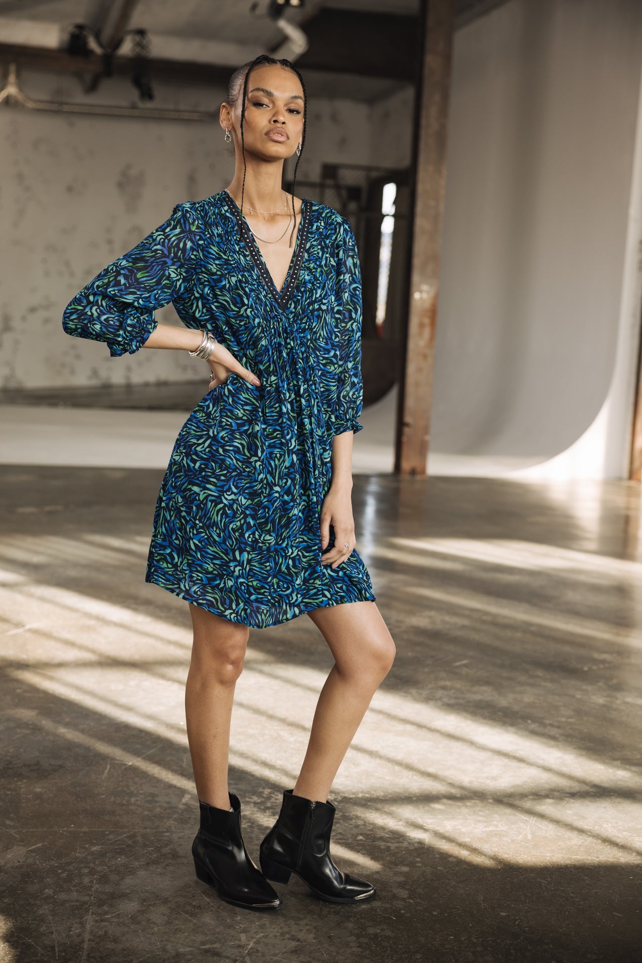 

Vestido corto Mujer Juna Tropical Night original | Freeman T. Porter