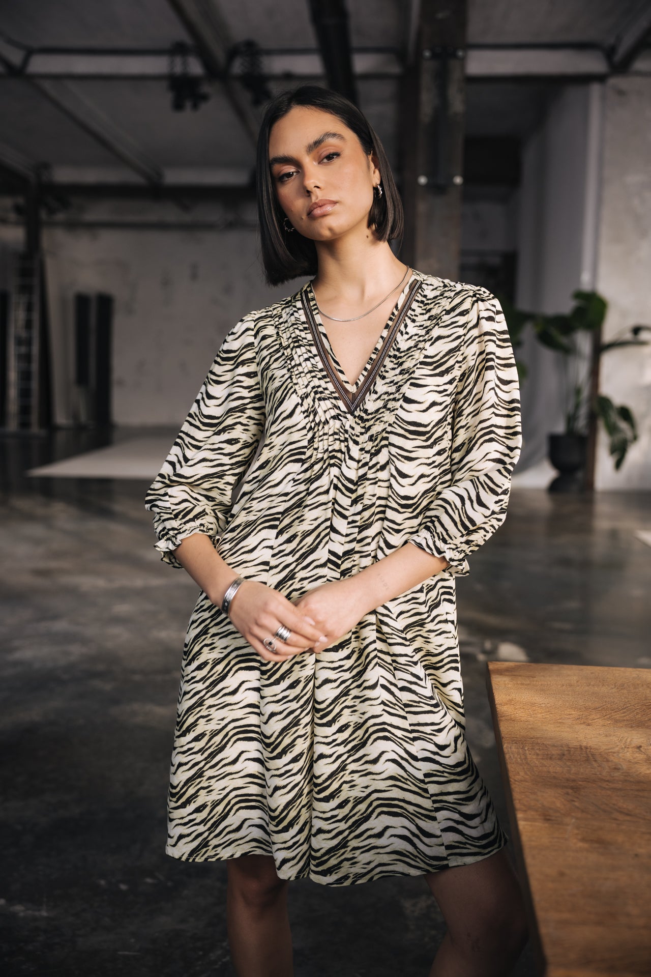 

Vestido corto Mujer Juna Green Tiger original | Freeman T. Porter
