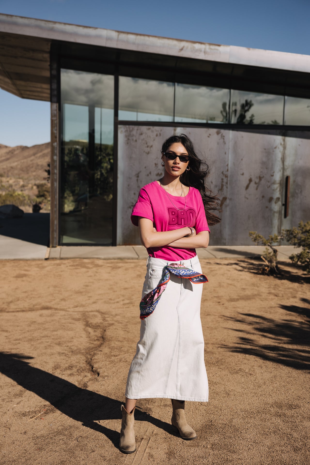 

Jupe longue en denim Femme Carla scala | Freeman T. Porter