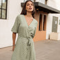 

Robe portefeuille Femme Laurence Dots light khaki | Freeman T. Porter