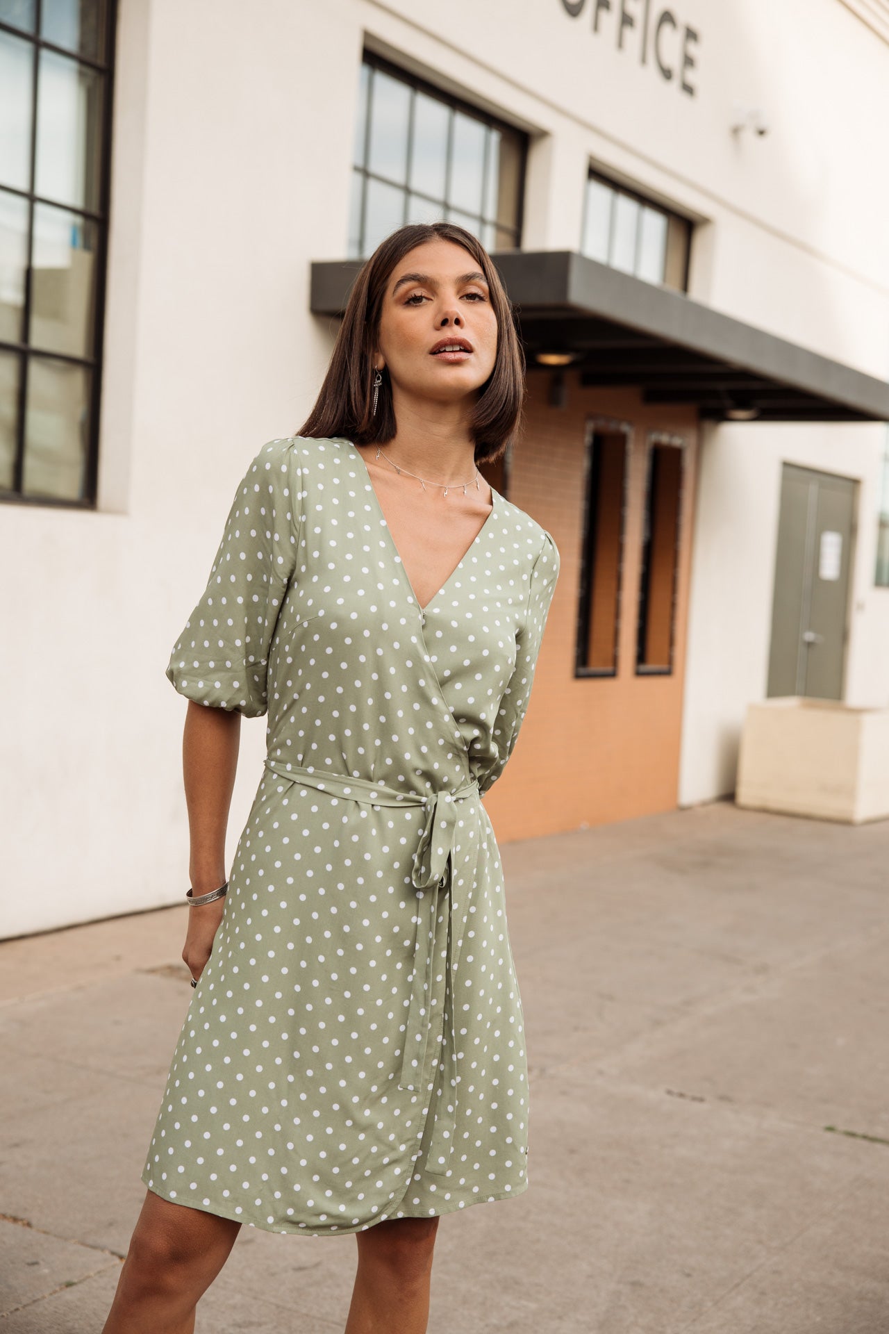 freeman porter Laurence Dots Robe portefeuille Femme light