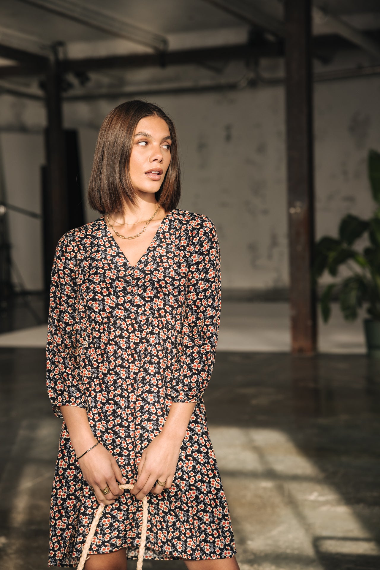 

Loose-fitting dress Woman Reeka Ditsy night sky | Freeman T. Porter