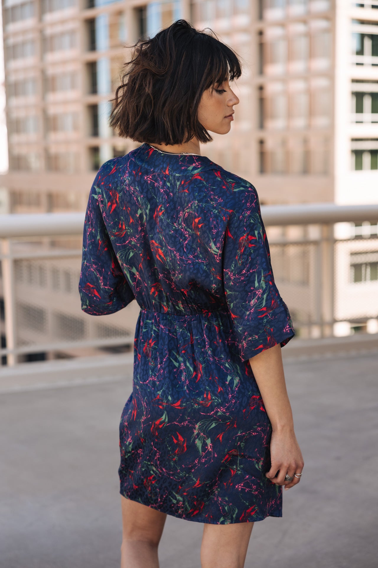 

Kimono dress Woman Roza Carpe Koi navy | Freeman T. Porter