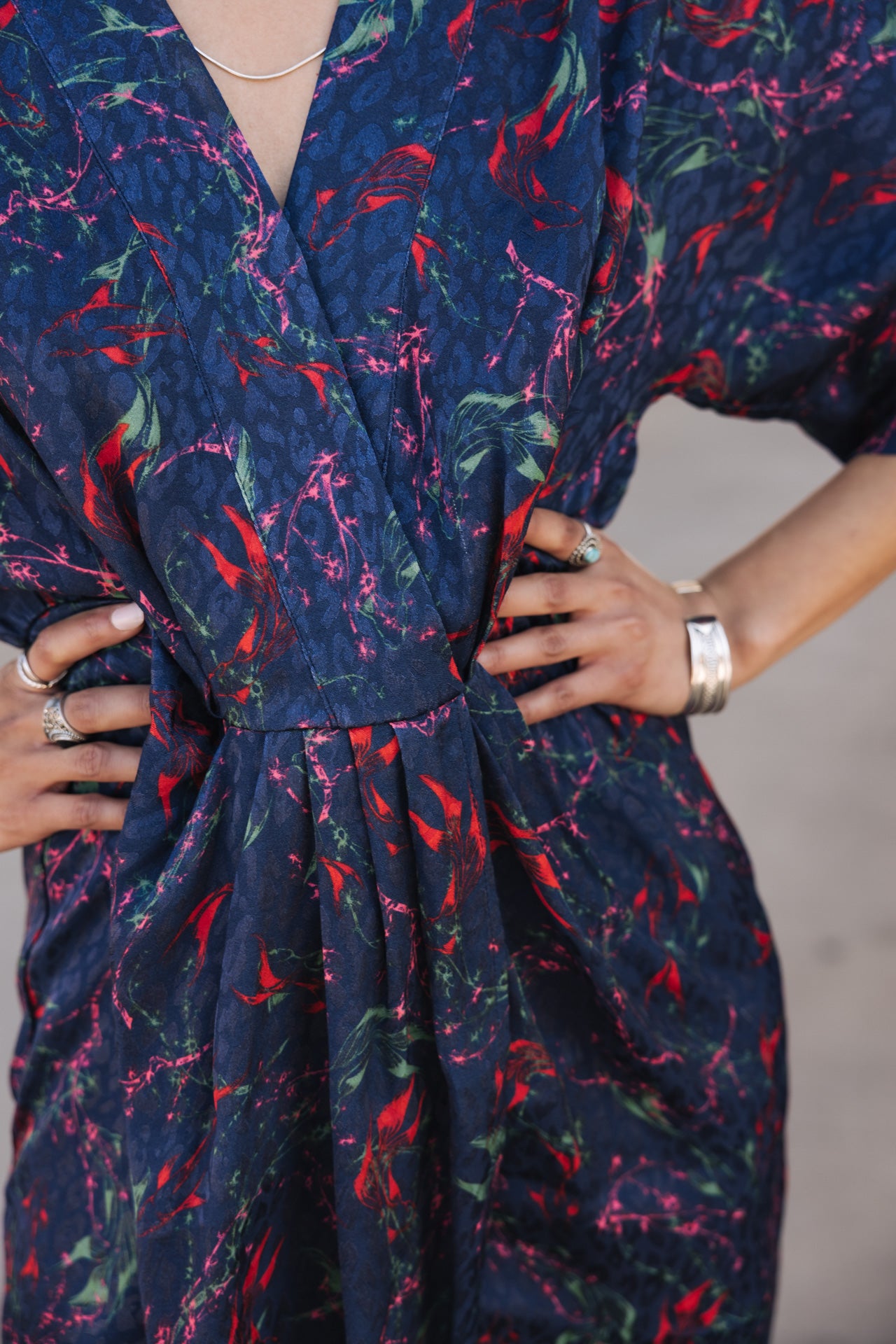 

Kimono dress Woman Roza Carpe Koi navy | Freeman T. Porter